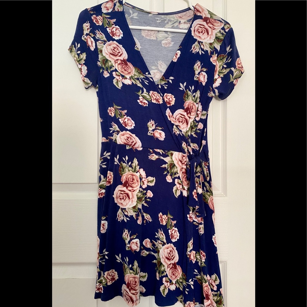Floral wrap dress from Francesca’s